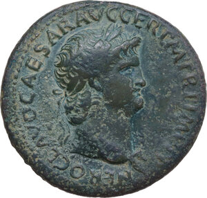 obverse: Nero (54-68). AE Sestertius, Rome mint