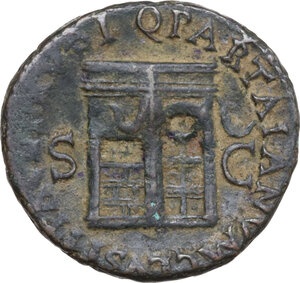 reverse: Nero (54-68). AE As, Rome mint, 62-68