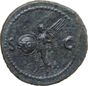 reverse: Nero (54-68). AE As, Rome mint, c. 65 AD