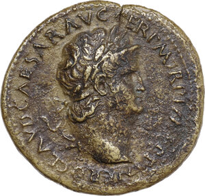 obverse: Nero (54-68). AE Sestertius. Lugdunum, 65 AD