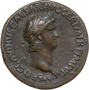 obverse: Nero (54-68). AE Sestertius. Paduan type, by Giovanni da Cavino