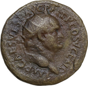 obverse: Vespasian (69-79). AE Dupondius, Rome mint, 74 AD