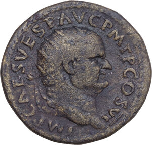 obverse: Vespasian (69-79). AE Dupondius, Rome mint, 75 AD