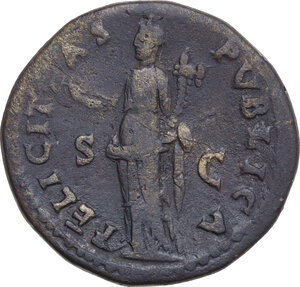 reverse: Vespasian (69-79). AE Dupondius, Rome mint, 75 AD