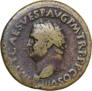 obverse: Titus (79-81). AE Sestertius, Rome mint, 80-81