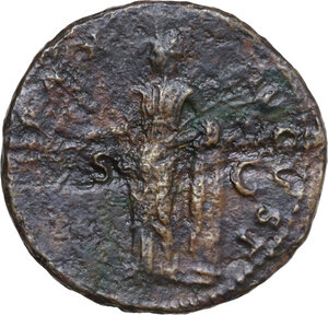 reverse: Domitian as Caesar (69-79). AE As, Rome mint, 73-74