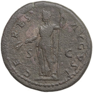 reverse: Domitian as Caesar (69-81). AE Dupondius, 77-78