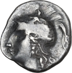 obverse: Southern Apulia, Tarentum. AR Drachm, c. 281-272 BC