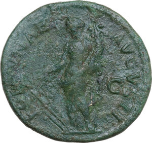 reverse: Domitian (81-96). AE Dupondius, Rome mint, 85 AD