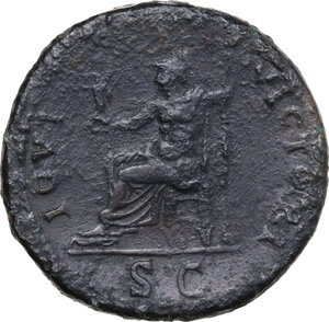 reverse: Domitian (81-96). AE Sestertius, Rome mint, 92-94