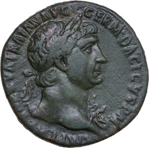 obverse: Trajan (98-117). AE Sestertius, Rome mint, 103 AD