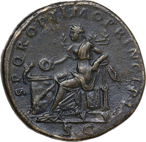 reverse: Trajan (98-117). AE Sestertius. Rome, 109-110 AD