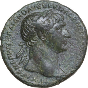 obverse: Trajan (98-117). AE As, Rome mint, 103-111