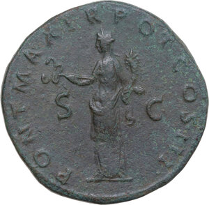 reverse: Hadrian (117-138). AE Sestertius. Rome mint, 119-120