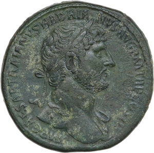 obverse: Hadrian (117-138). AE Sestertius. Rome, 120-121
