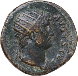 obverse: Hadrian (117-138). AE Dupondius, Rome mint, 126-127