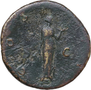 reverse: Hadrian (117-138). AE Dupondius, Rome mint, 126-127