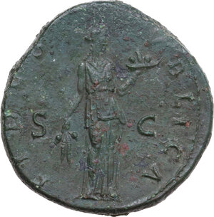 reverse: Hadrian (117-138). AE Sestertius, Rome mint, 136 AD