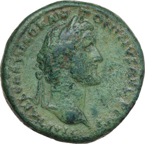 obverse: Antoninus Pius (138-161). AE Sestertius. Rome, 139 AD