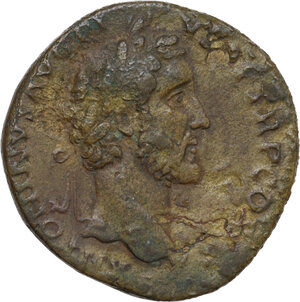 obverse: Antoninus Pius (138-161). AE Sestertius, 141-143