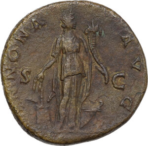 reverse: Antoninus Pius (138-161). AE Sestertius, 141-143