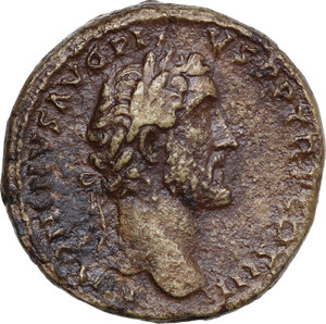 obverse: Antoninus Pius (138-161). AE Sestertius. Rome, 143-144