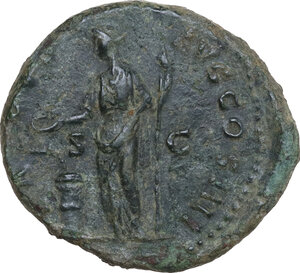 reverse: Antoninus Pius (138-161). AE As, Rome mint, 151-152