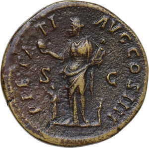 reverse: Antoninus Pius (138-161). AE Sestertius, c. 159-160