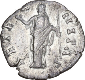 reverse: Diva Faustina I (after 141 AD). AR Denarius, 141 AD
