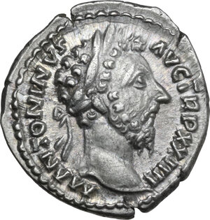 obverse: Marcus Aurelius (161-180). AR Denarius, Rome mint, 169-170