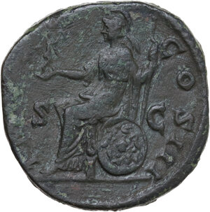 reverse: Marcus Aurelius (161-180). AE Sestertius, Rome mint, 171-172