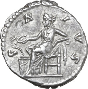 reverse: Faustina II (died 176 AD). AR Denarius, Rome mint, 161-176