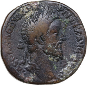 obverse: Commodus (177-193). AE Sestertius, 187-188