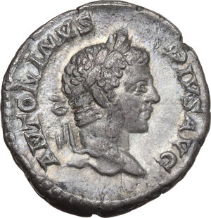 obverse: Caracalla (198-217). AR Denarius, Rome mint, 207 AD