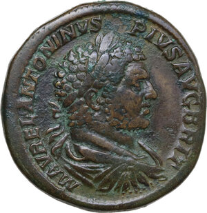 obverse: Caracalla (198-217). AE Sestertius. Struck 210-213