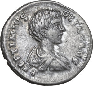 obverse: Geta (198-212). AR Denarius, Laodicea ad Mare mint, 198-200