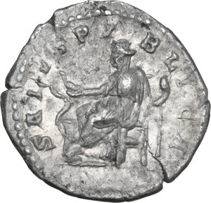 reverse: Macrinus (217-218). AR Denarius, Rome mint, 217-218