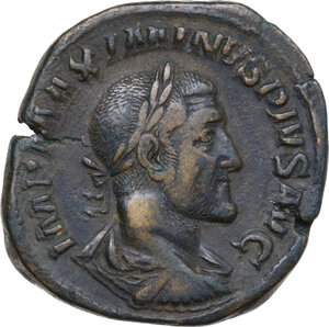 obverse: Maximinus I (235-238). AE Sestertius, 235-236
