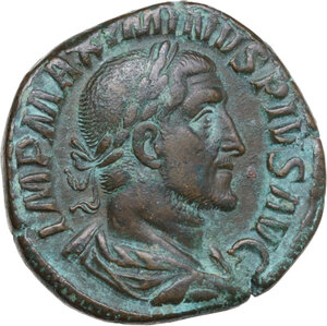 obverse: Maximinus I (235-238). AE Sestertius, Rome mint, 235-236