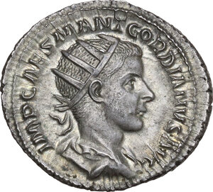 obverse: Gordian III (238-244). AR Antoninianus, Rome mint, 240 AD