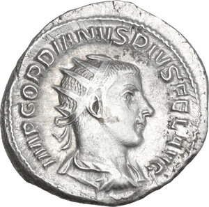 obverse: Gordian III (238-244). AR Antoninianus, Rome mint