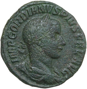 obverse: Gordian III (238-244). AE Sestertius