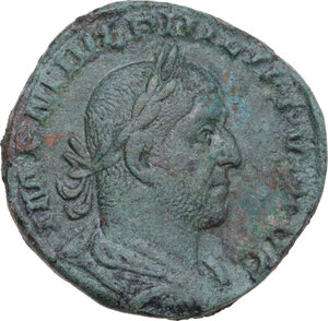 obverse: Philip I (244-249). AE Sestertius. Rome mint