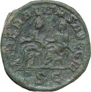 reverse: Philip II (244-249). AE Sestertius, Rome mint, 246-249