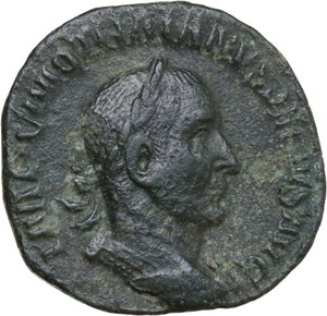 obverse: Trajan Decius (249-251). AE Sestertius, Rome mint, 249-251