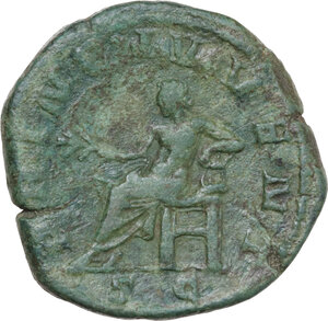reverse: Hostilian as Caesar (250-251). AE Sestertius, Rome mint, 251 AD
