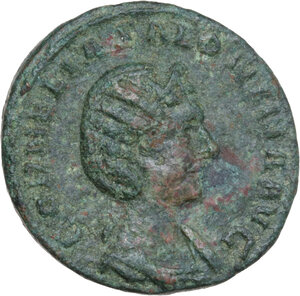 obverse: Salonina, wife of Gallienus (died 268 AD). AE Sestertius, Rome mint, 255-256