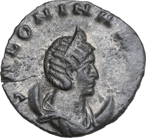 obverse: Salonina, wife of Gallienus (died 268 AD). AR Antoninianus, Mediolanum mint, 260-268