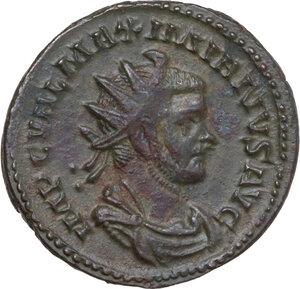 obverse: Maximianus (286-310). AR Antoninianus, Lugdunum mint, 287-288