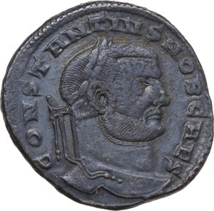 obverse: Constantius I (293-306). AE Follis, Rome mint, 299 AD